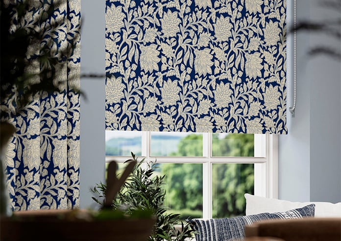 Land & Shore Rowallane (Blackout), Blue - Roller Blind - Image 5
